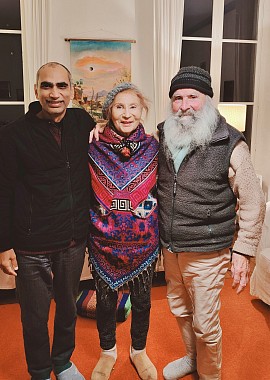 Christiane with Thibault & Mukesh — A Friendship Beyond Time