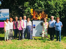 At a Krishnamurti Photo Exhibition by the Muncipality of Rohan, Brittany, France