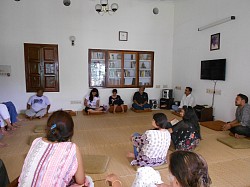 In a dialogue in The Study Centre, Varanasi, India