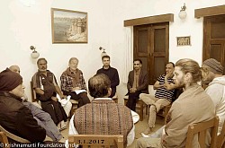 In a dialogue in The Study Centre, Varanasi, India