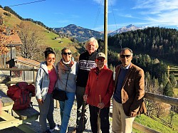 With Friedrich Grohe (red jacket), J. Krishnamurti's friend, in Switzerland 2021